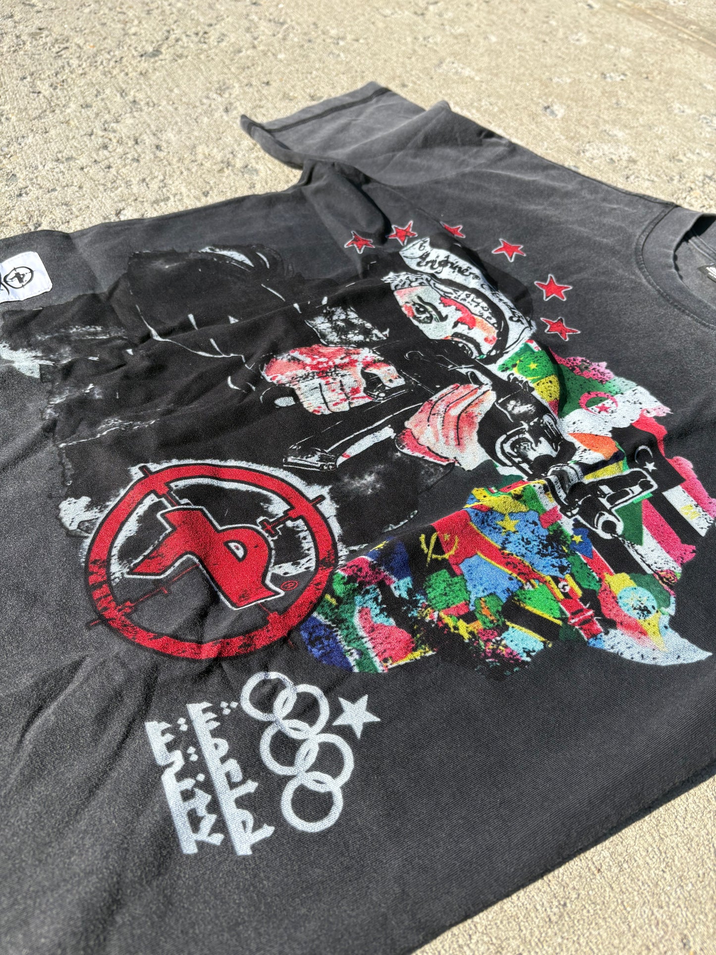 "WORLD UNITY" BLACK TEE