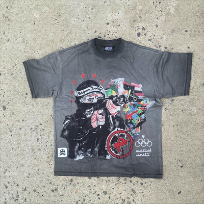 "WORLD UNITY" GRAY TEE