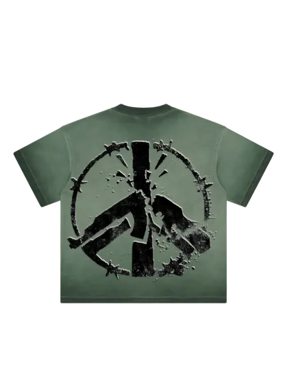 "WORLD UNITY" GREEN TEE