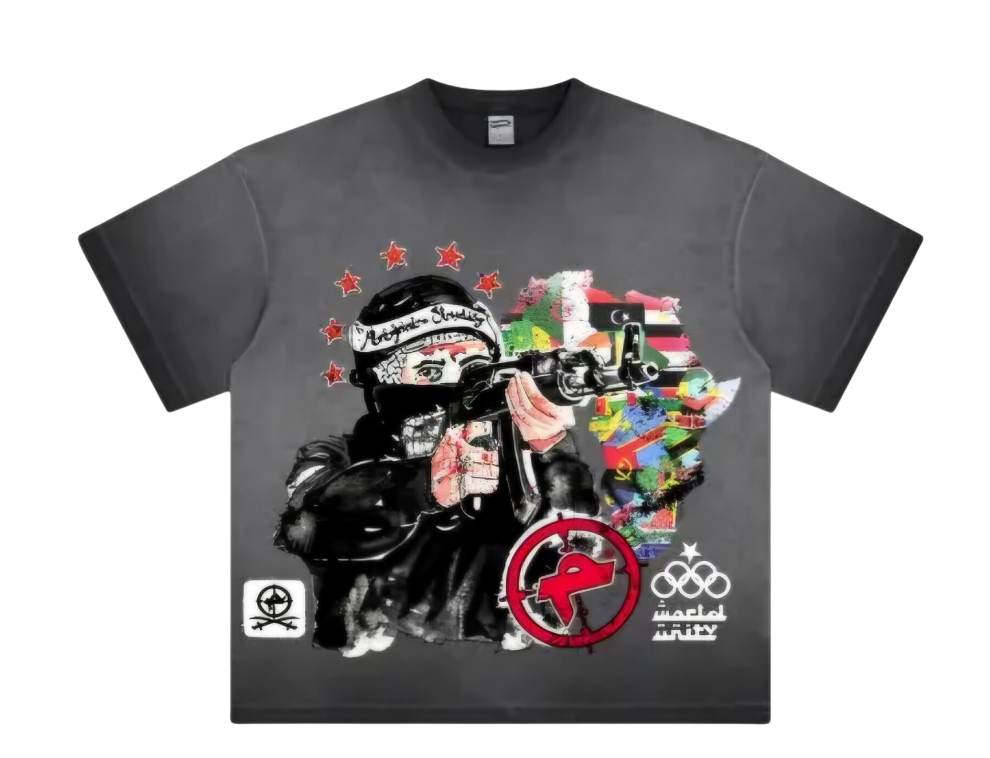 "WORLD UNITY" GRAY TEE