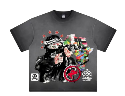 "WORLD UNITY" GRAY TEE